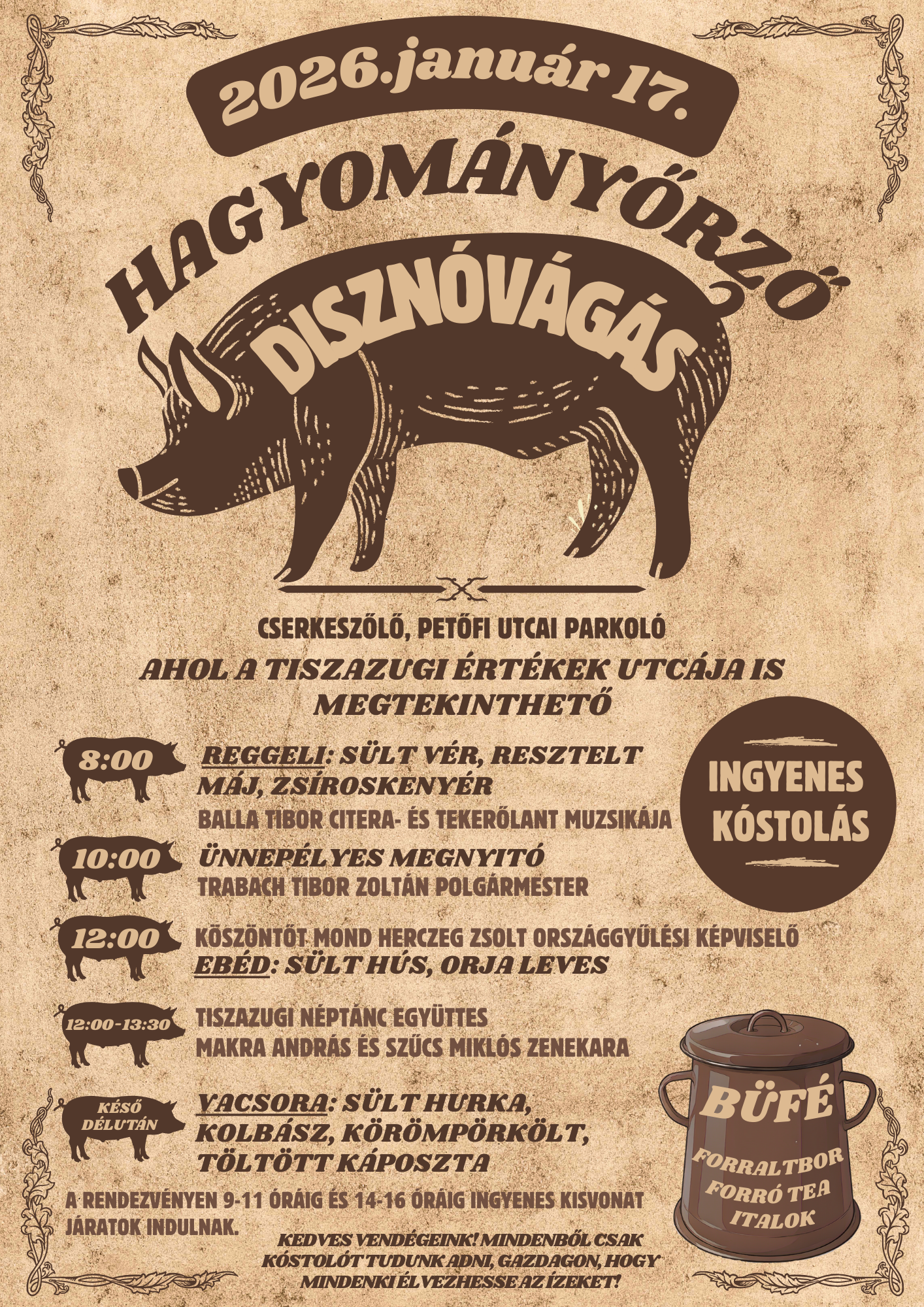 Hagyományőrző disznóvágás