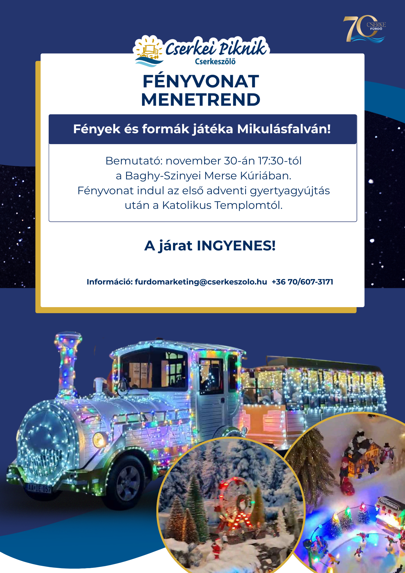 Fényvonat indul Mikulásfalvára