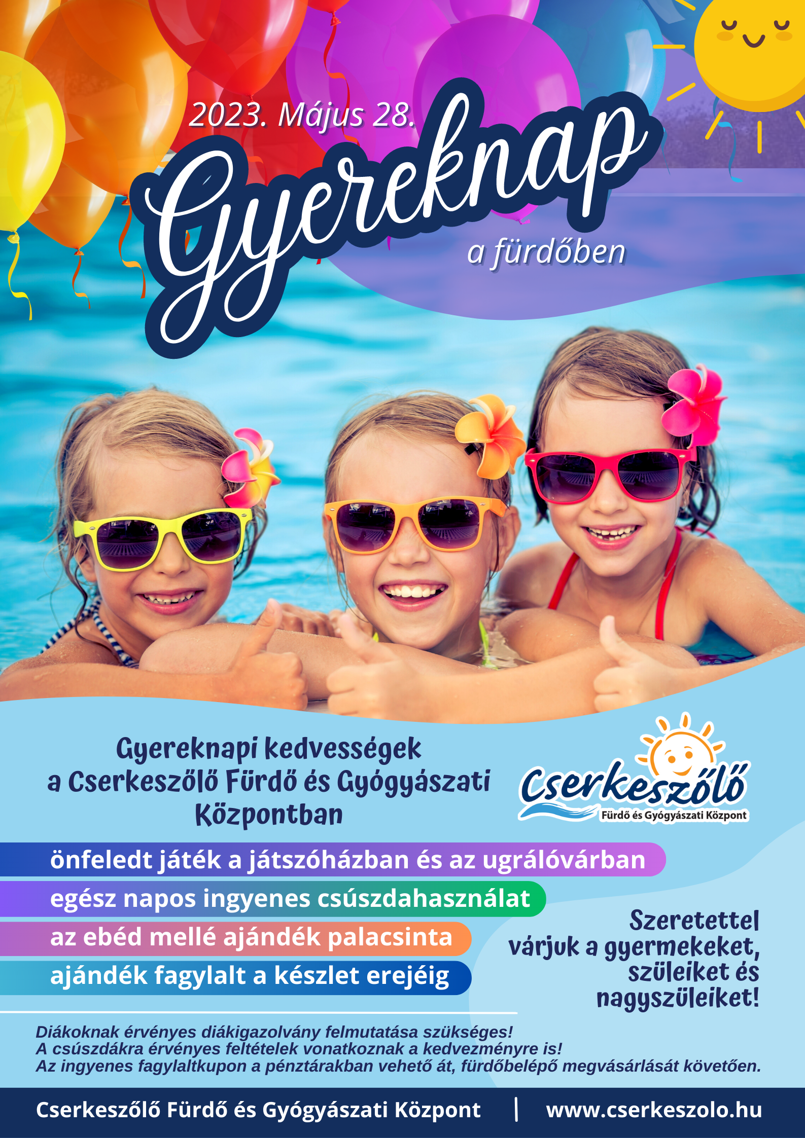Gyereknap a Cserkeszőlő Fürdő és Gyógyászati Központban