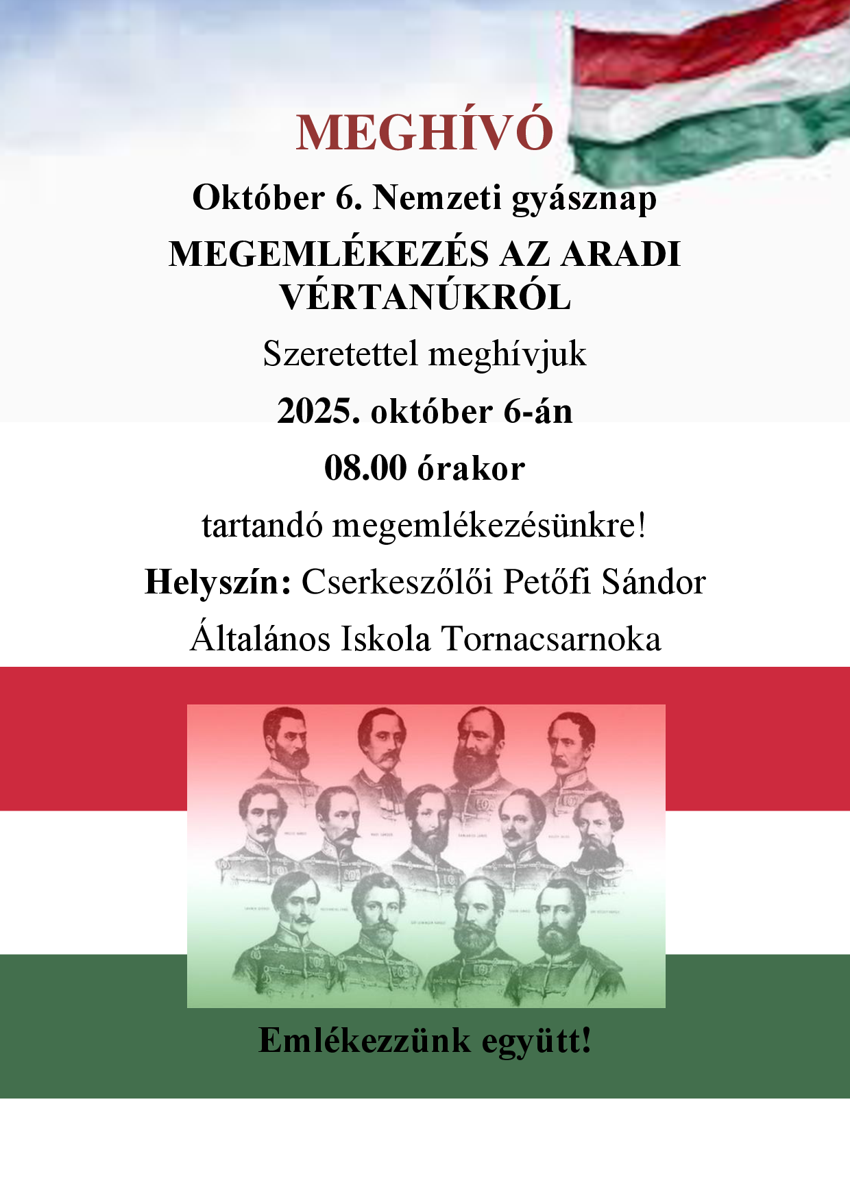Október 6-ai megemlékezés