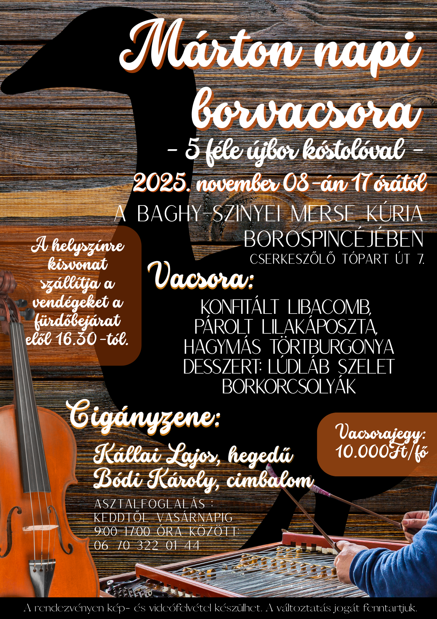 Márton napi borvacsora