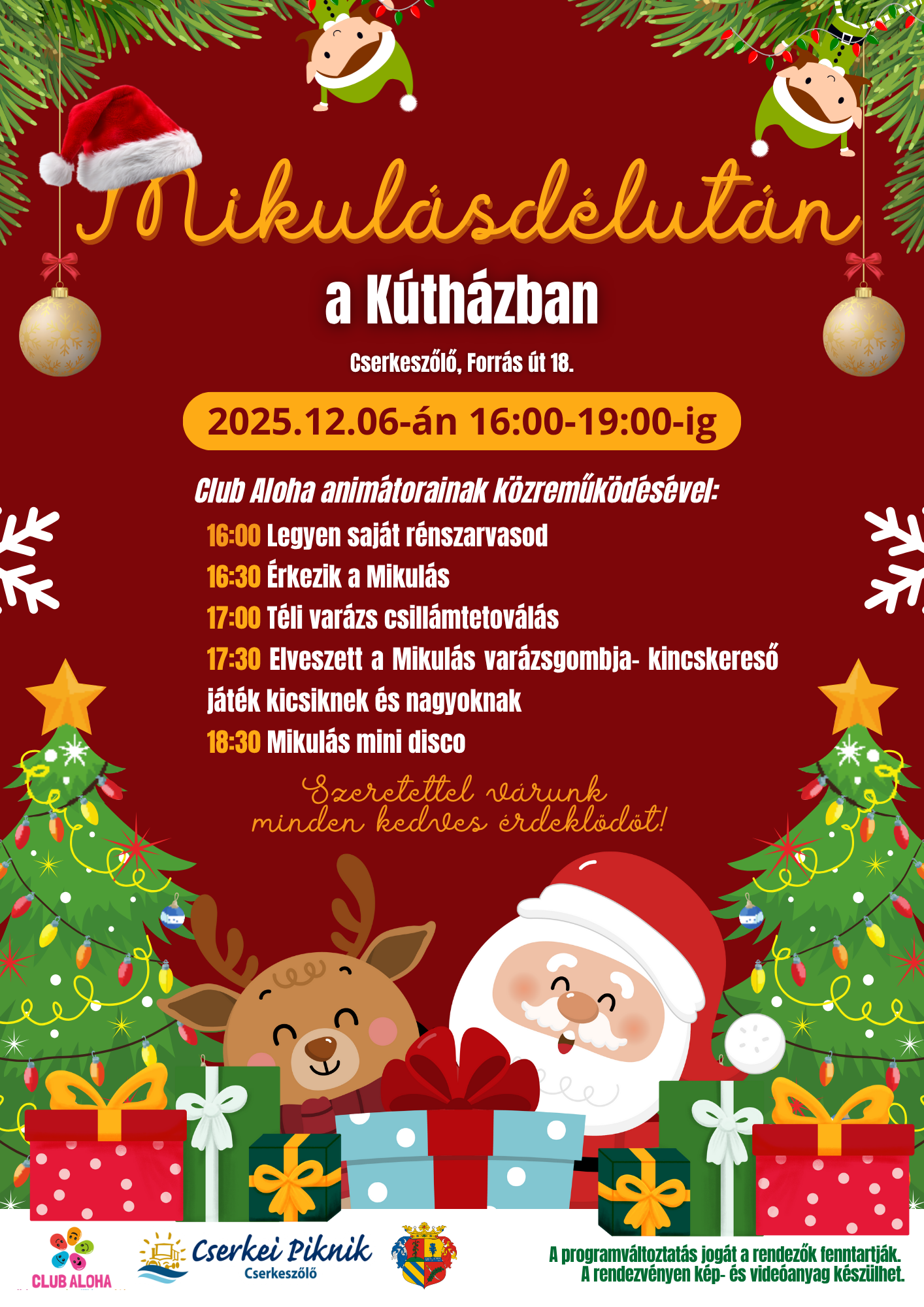 Mikulás délután a Kútházban