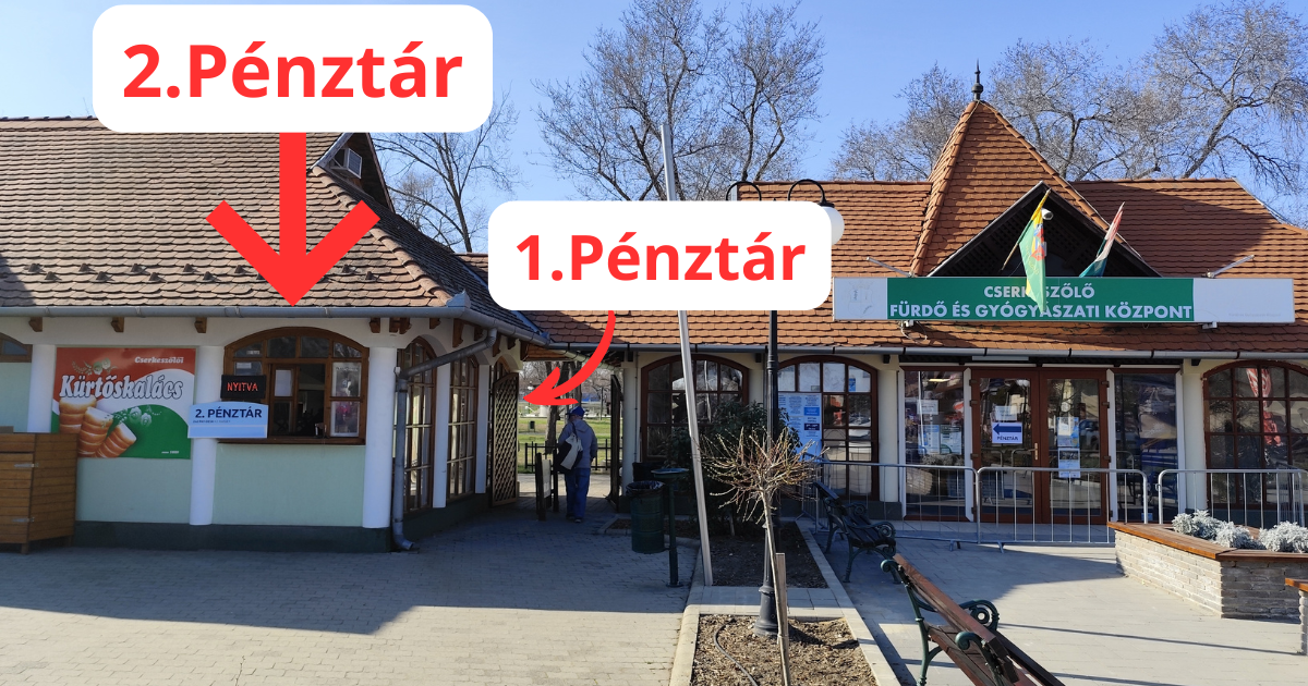 Fürdőpénztár átmeneti áthelyezés