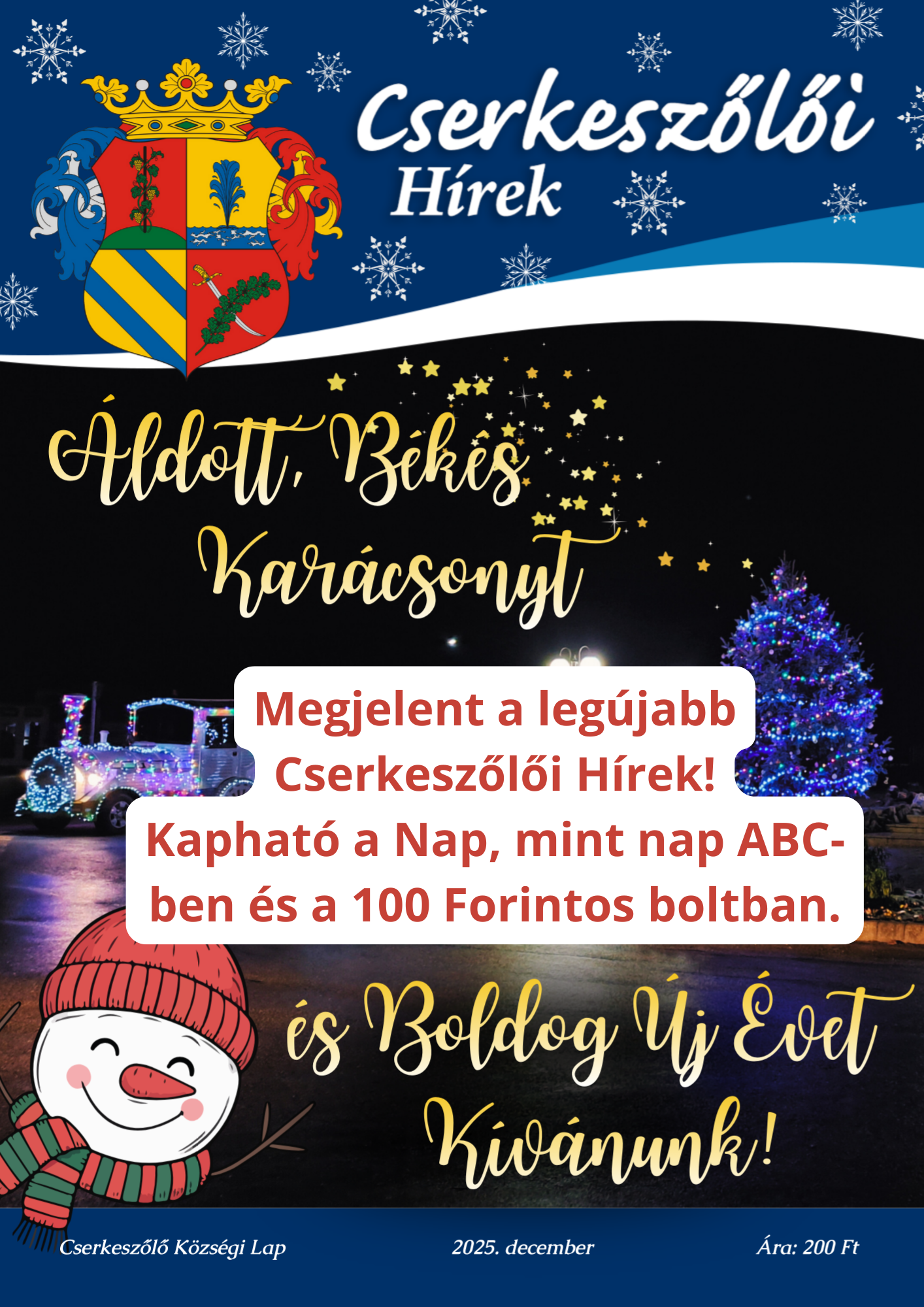 Megjelent a Cserkeszőlői Hírek