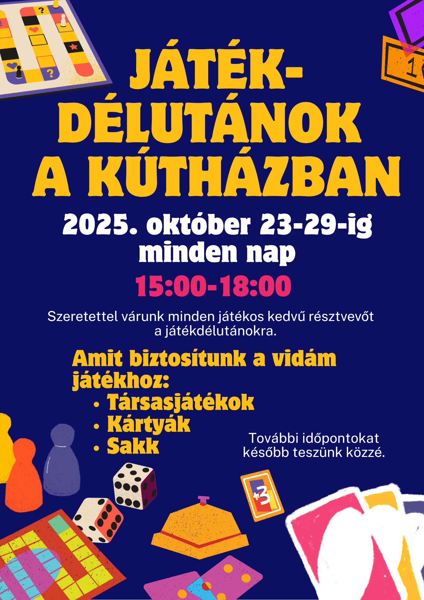 Játékdélutánok a Kútházban