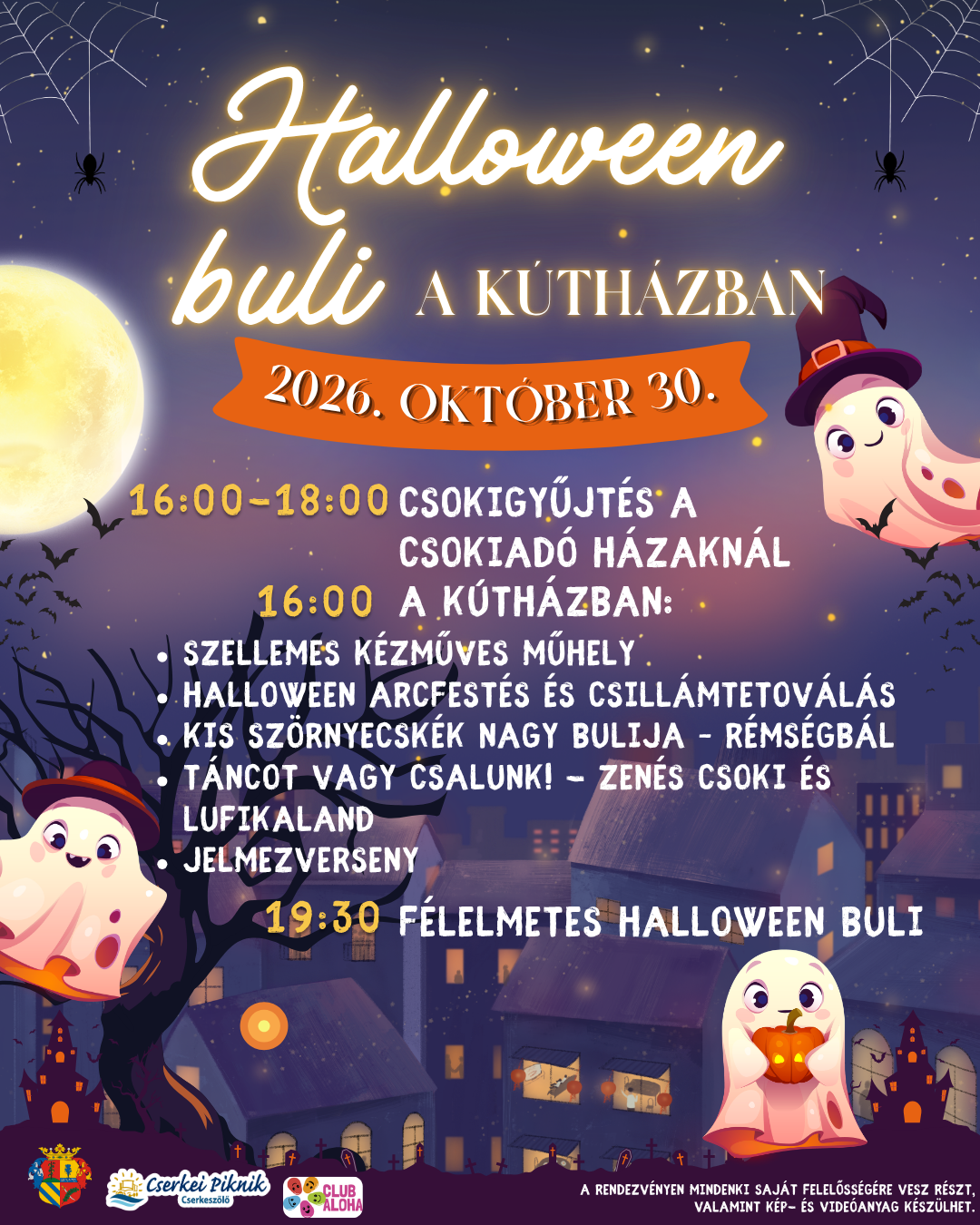 Halloweeni buli a Kútházban