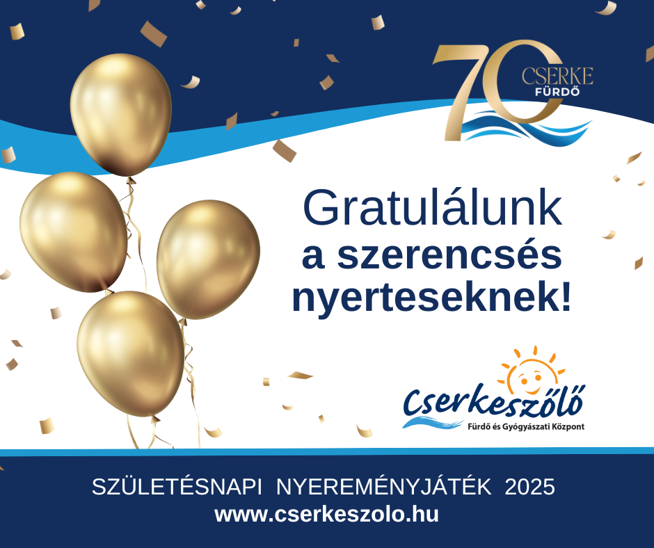 Gratulálunk a szerencsés nyerteseknek!