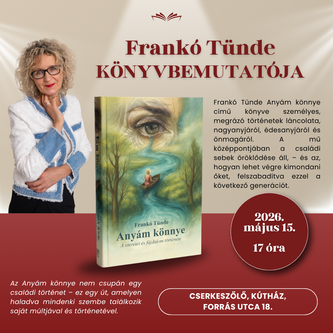Frankó Tünde könyvbemutatója a Kútházban