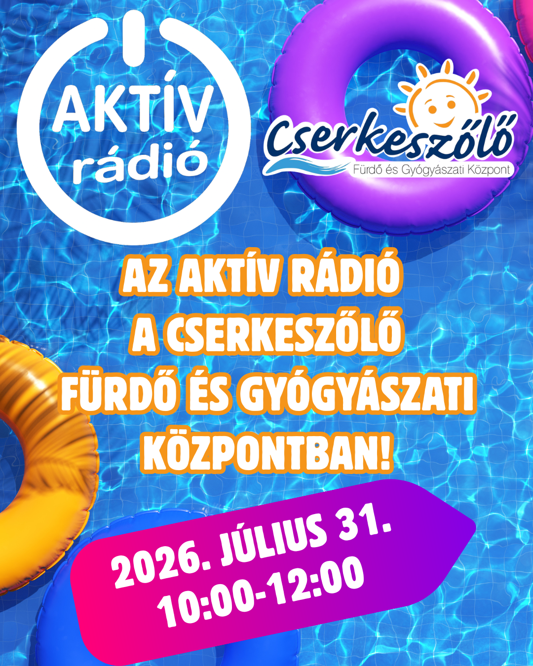 Az Aktív Rádió a fürdőben!