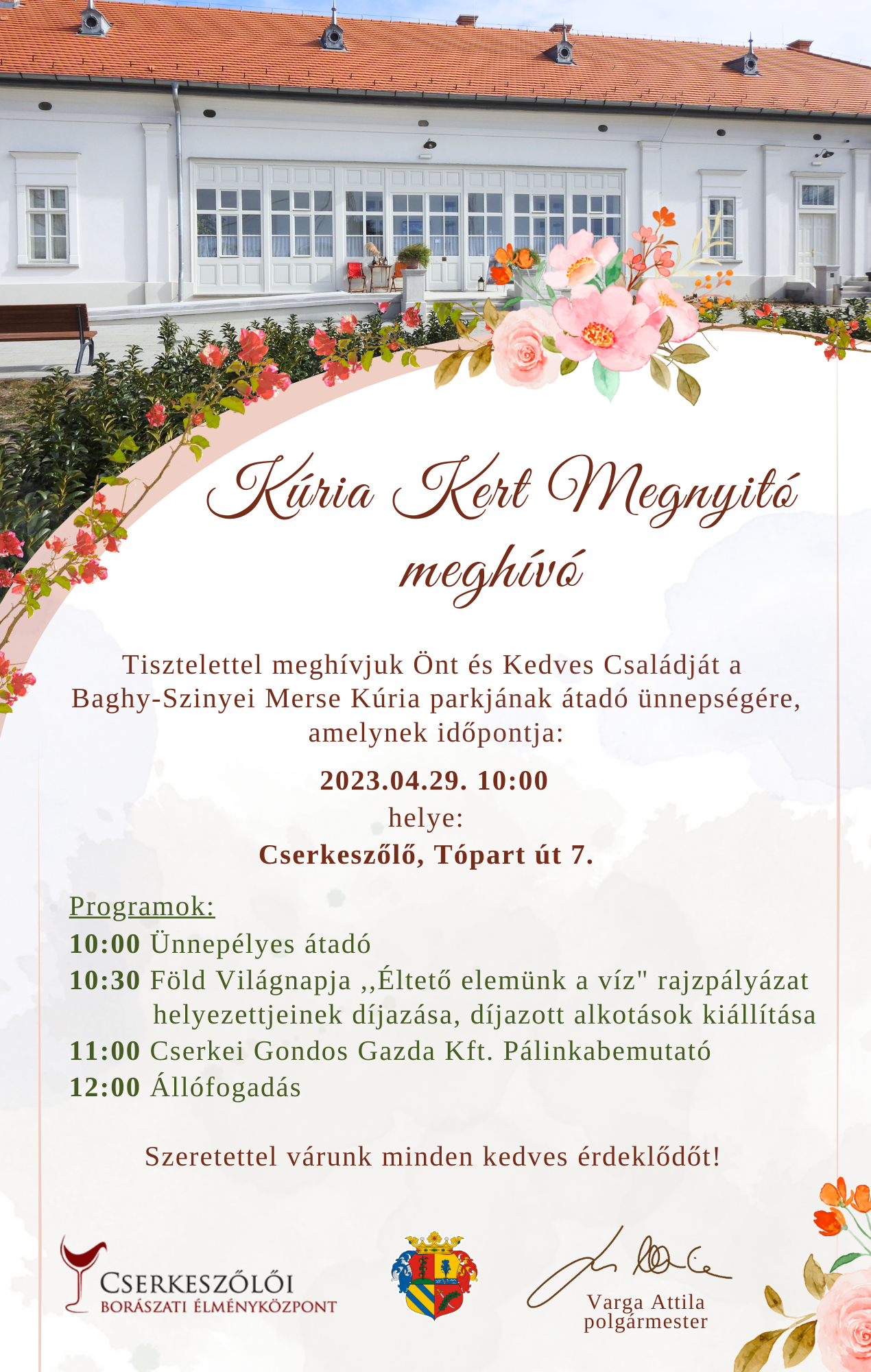 Kúria Kert Megnyitó