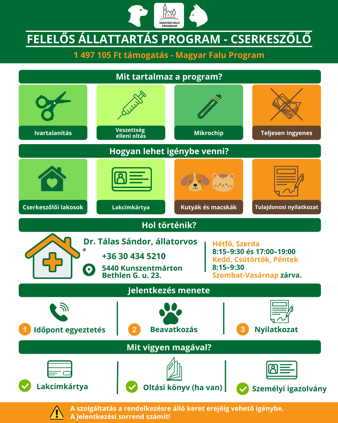 Felelős állattartás program