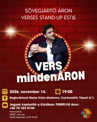 Vers mindenÁRON stand-up est a Kúriában
