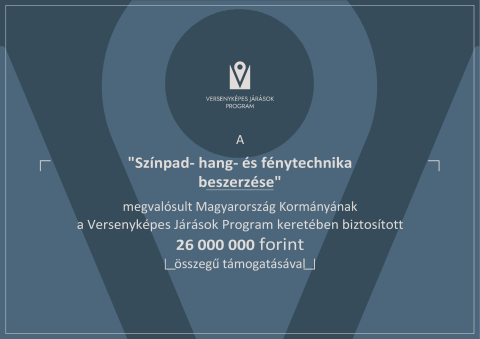 Színpad- hang- és fénytechnika beszerzése