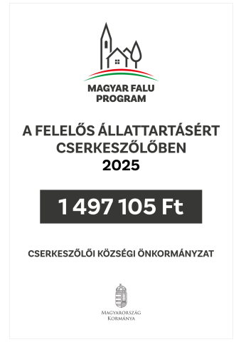 Felelős állattartásért Cserkeszőlőben