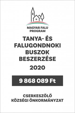 Tanya- és falugondnoki buszok beszerzése