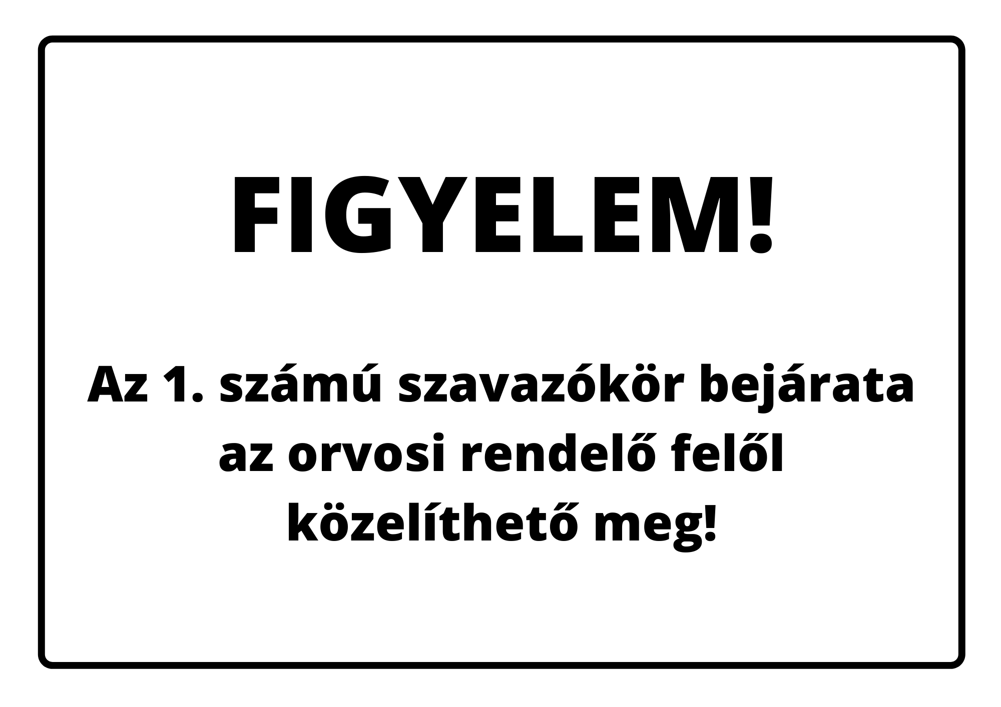 Lakossági tájékoztatás