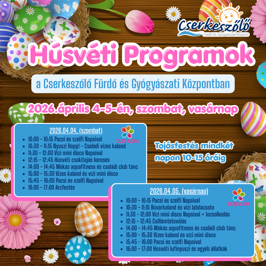 Húsvéti programok a fürdőben