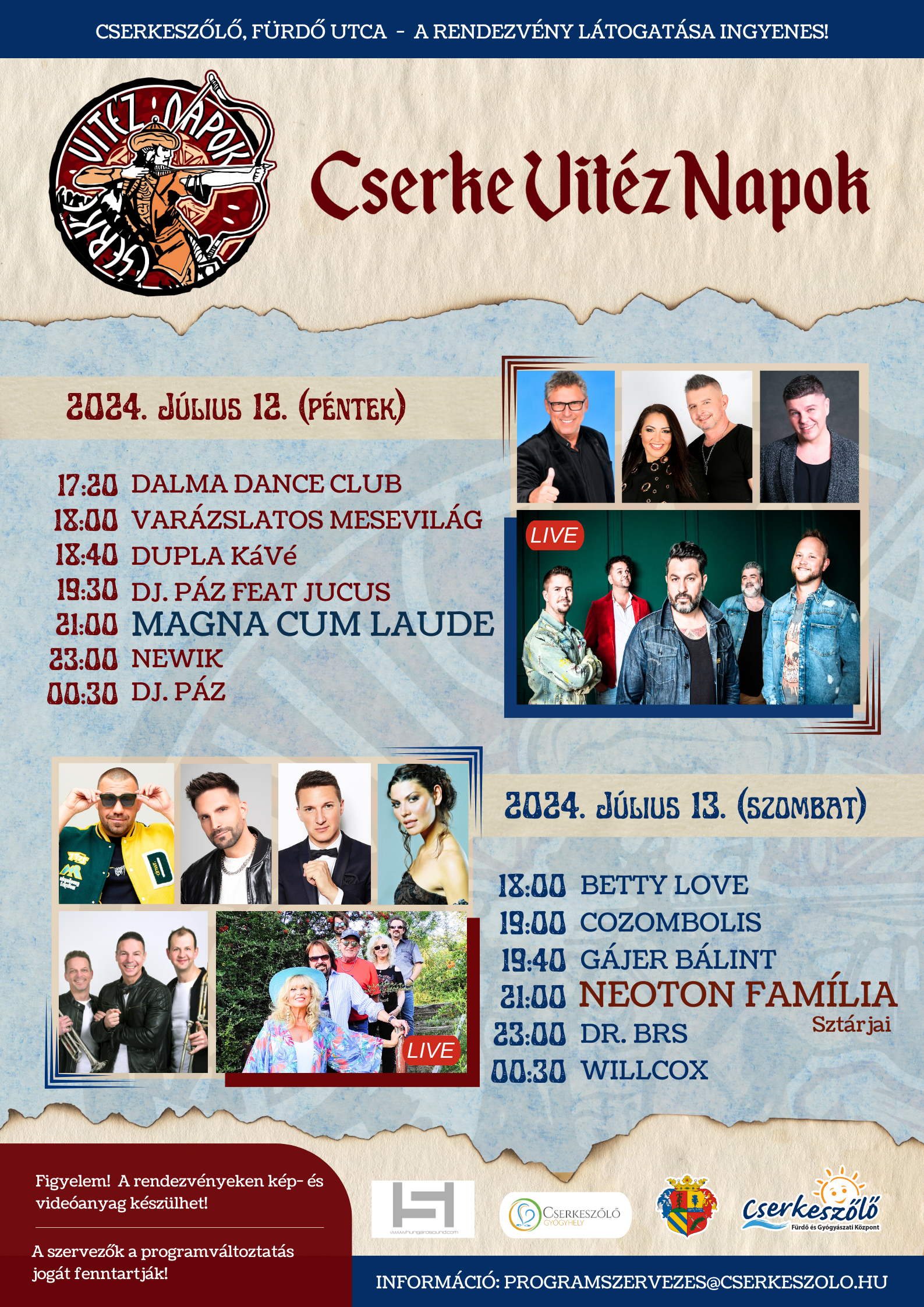 Cserke Vitéz Napok 07.12-13.